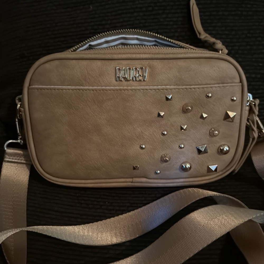 RADREV Oak Stud-Embellished Crossbody Bag